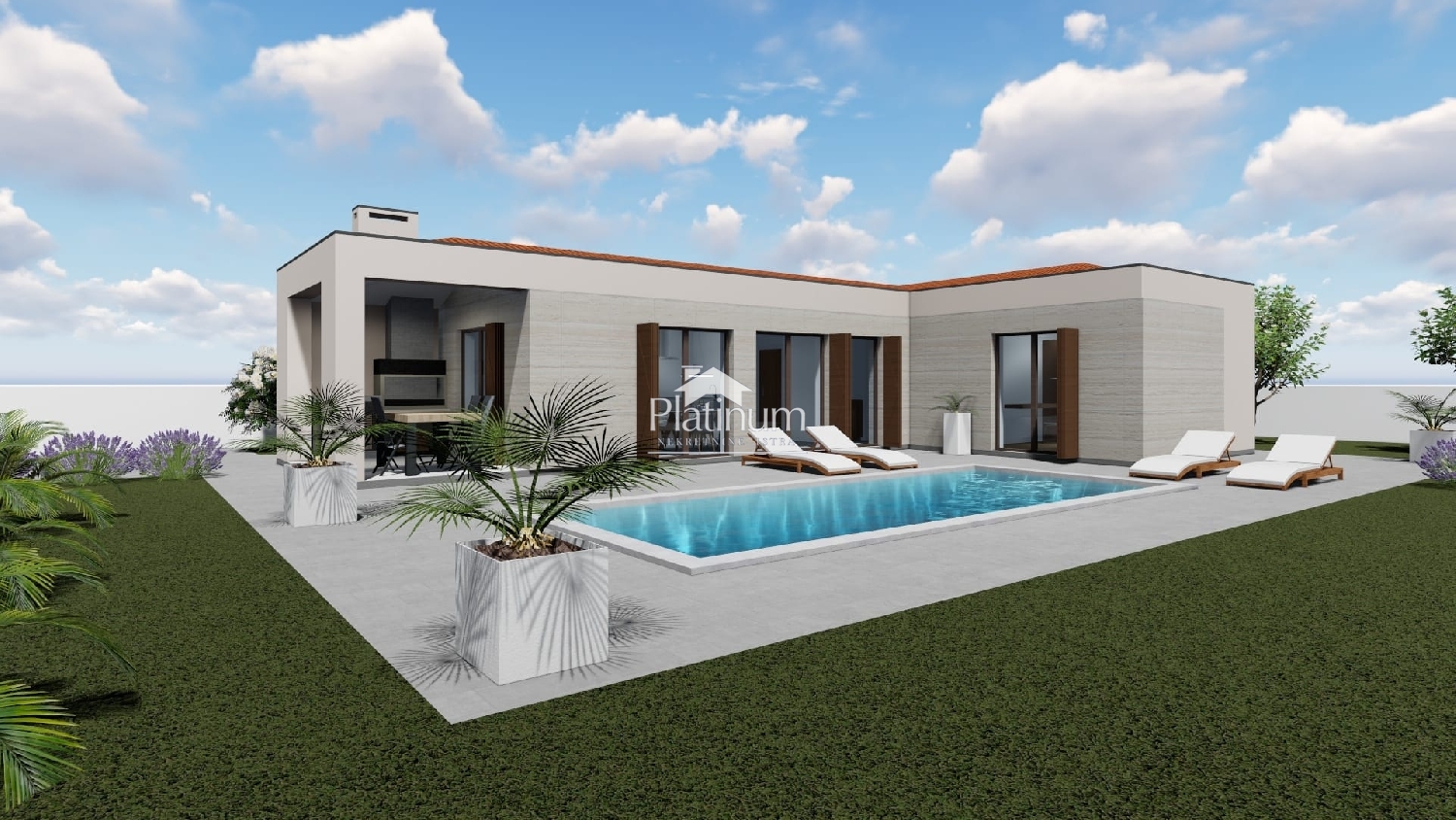 Villa under construction in central Istria