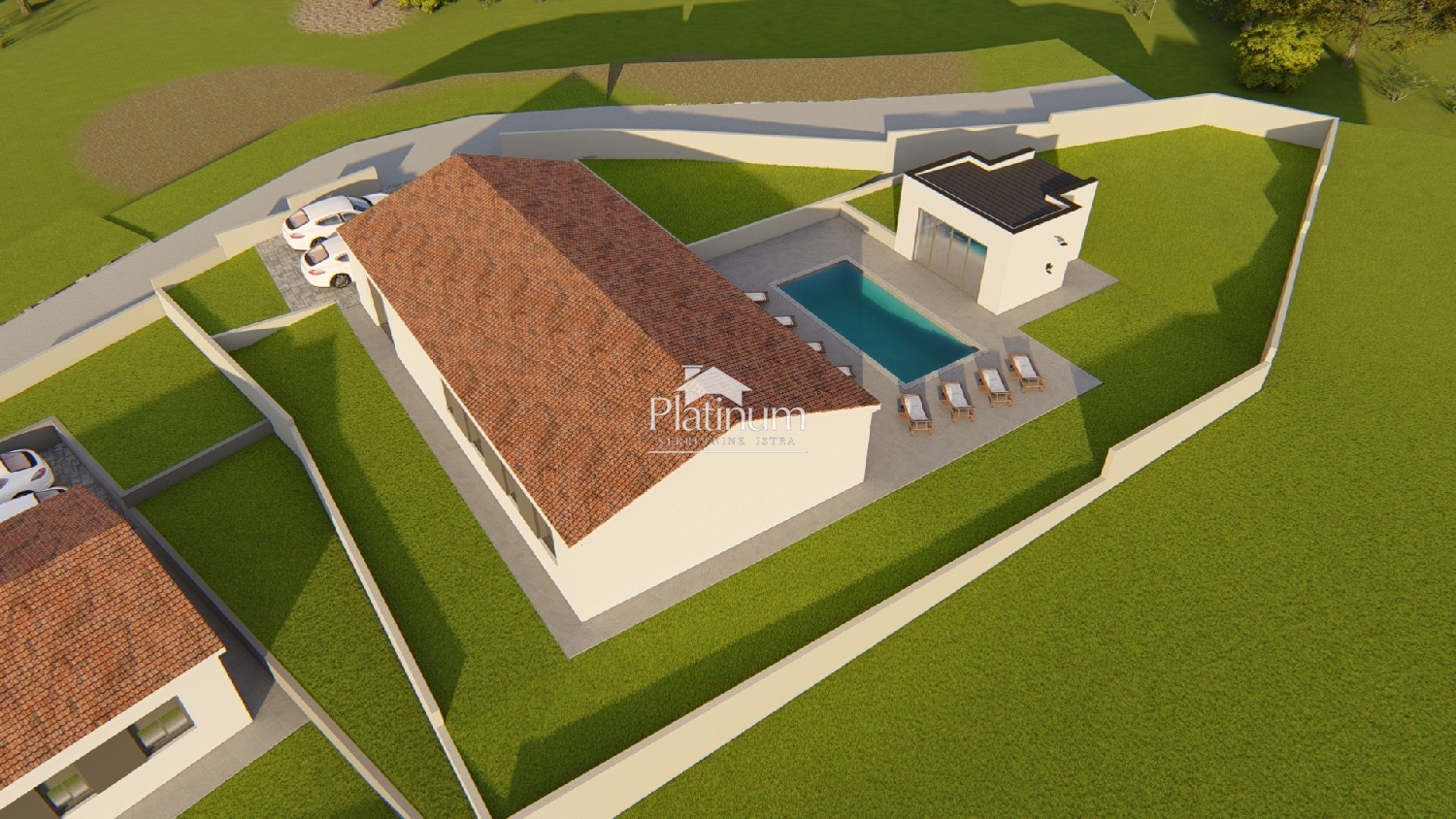 Istria, Kršan, extraordinary single-family house with pool