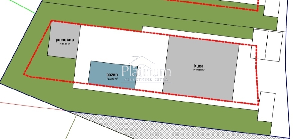 Istra, Medulin TOP Baugrundstück 1300 m vom Meer entfernt