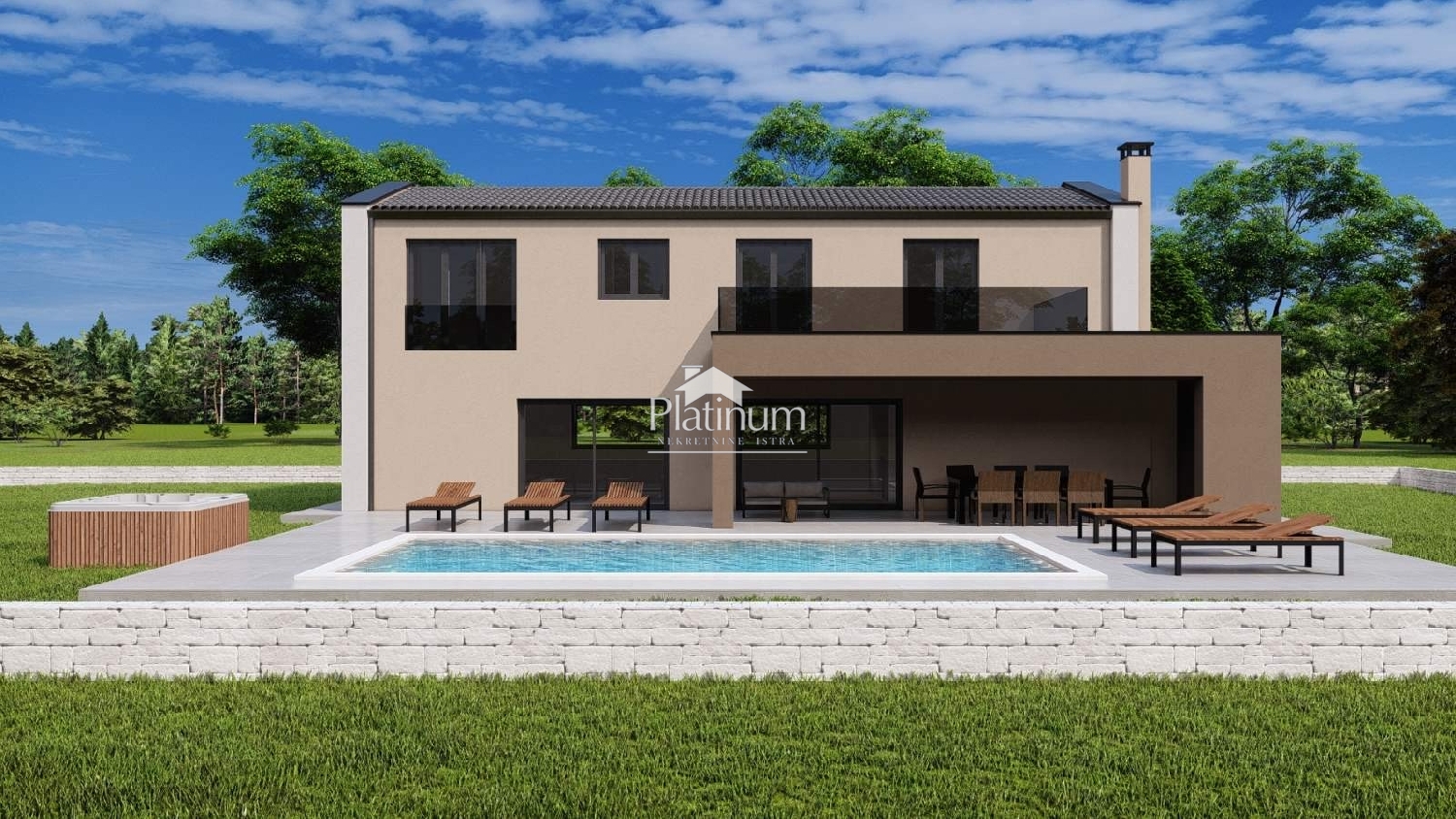 Istria, Tinjan, casa con piscina in posizione tranquilla