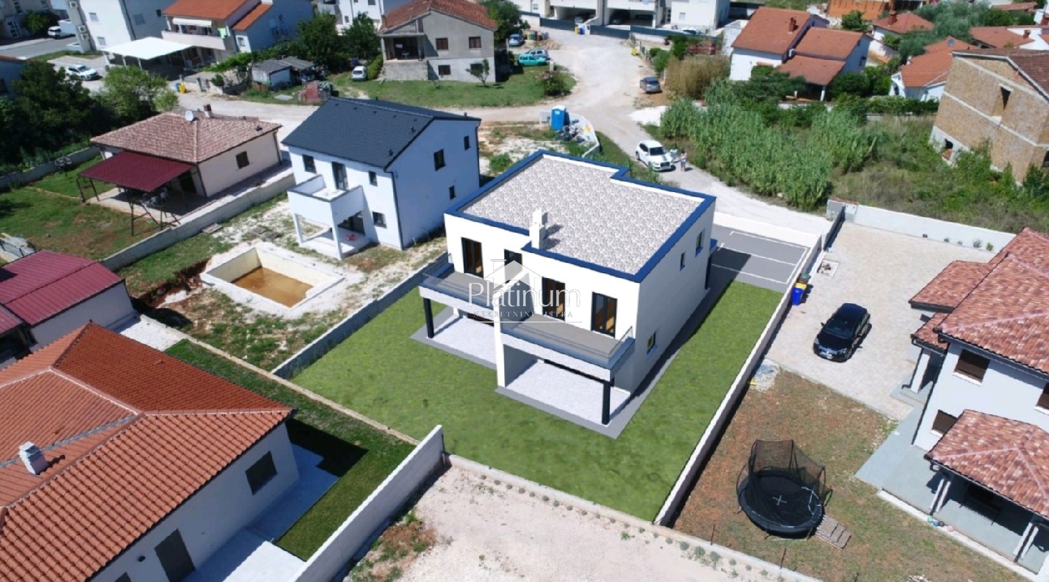 PULA VALDEBEK, ZEMLJIŠTE SA PROJEKTOM ZA DVOJNU KUĆU