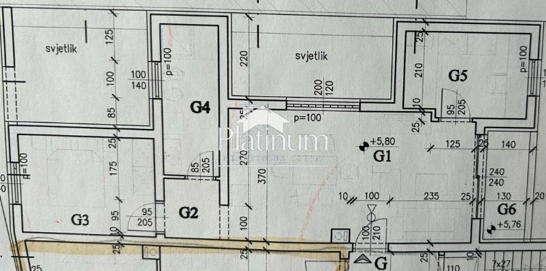 Pula, Center, dvosobno stanovanje v gradnji v drugem nadstropju