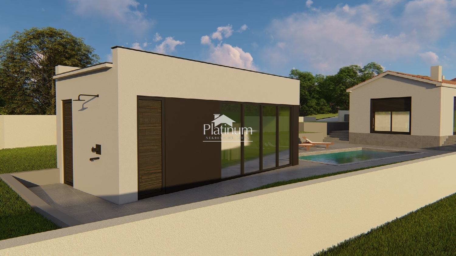 Istria, Kršan, beautiful single-family house for vacation with swimming pool