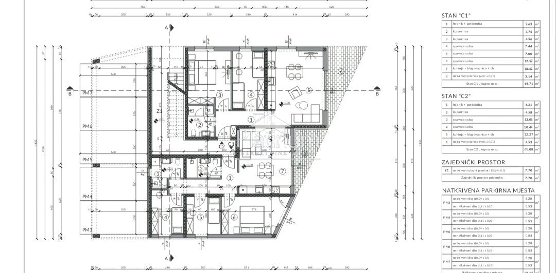 Istra, Peroj apartment on the ground floor with two rooms