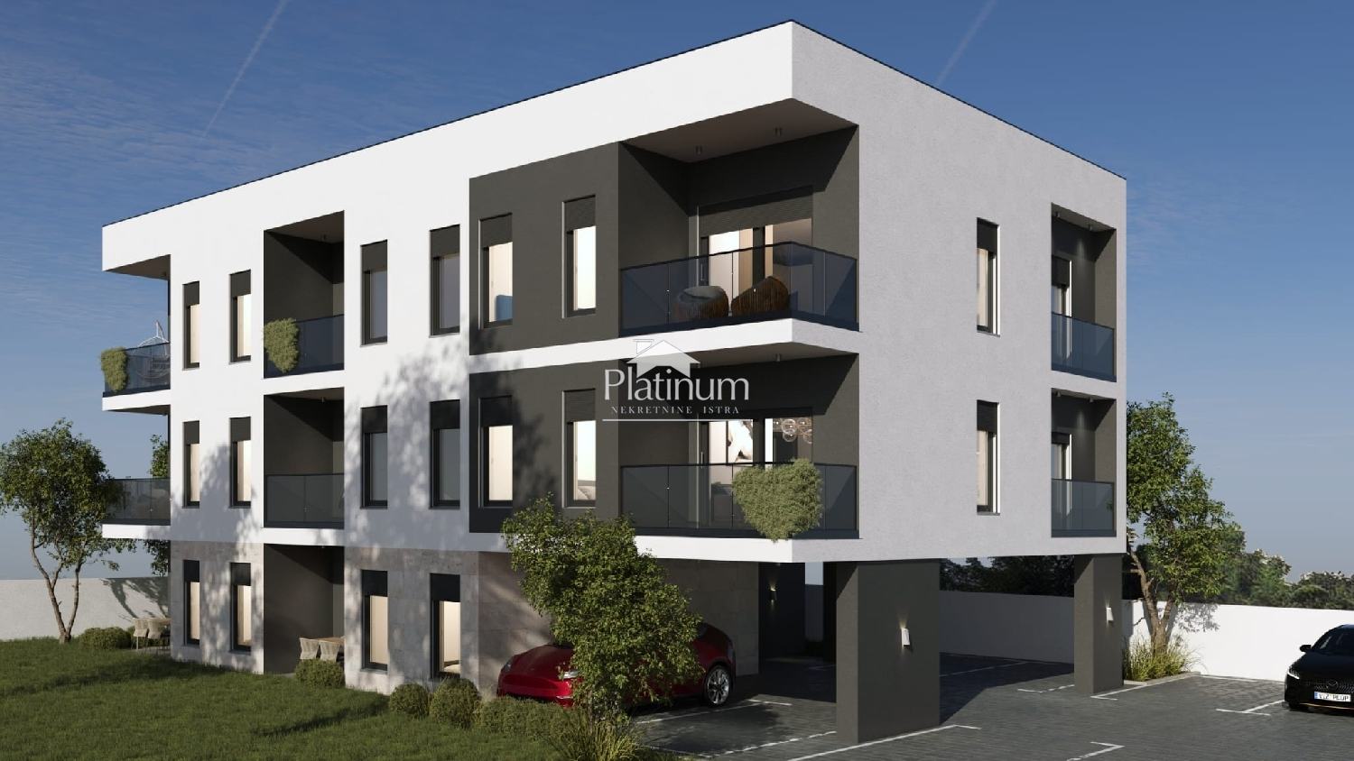 Istria, Pula, modern penthouse with three bedrooms, open plan view