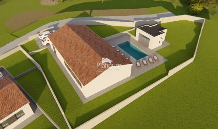 Istria, Kršan, extraordinary single-family house with pool