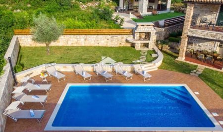 Istrien, Umgebung von Tinjan, schönes rustikales Haus mit Pool