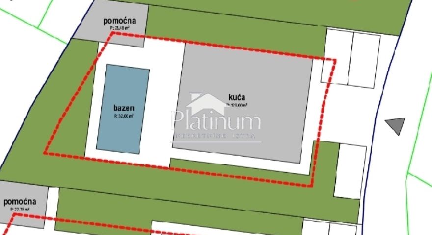 Istria, Medolino TOP terreno edificabile 563 m2, 1300 m dal mare Istria, Medolino TOP terreno edificabile 563 m2, 1300 m dal mare
