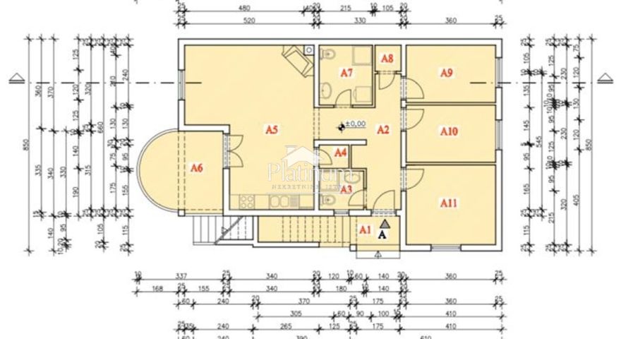 Istria, Šišan, appartamento con tre camere da letto e un monolocale al piano terra Istria, Šišan, appartamento con tre camere da letto e un monolocale al piano terra
