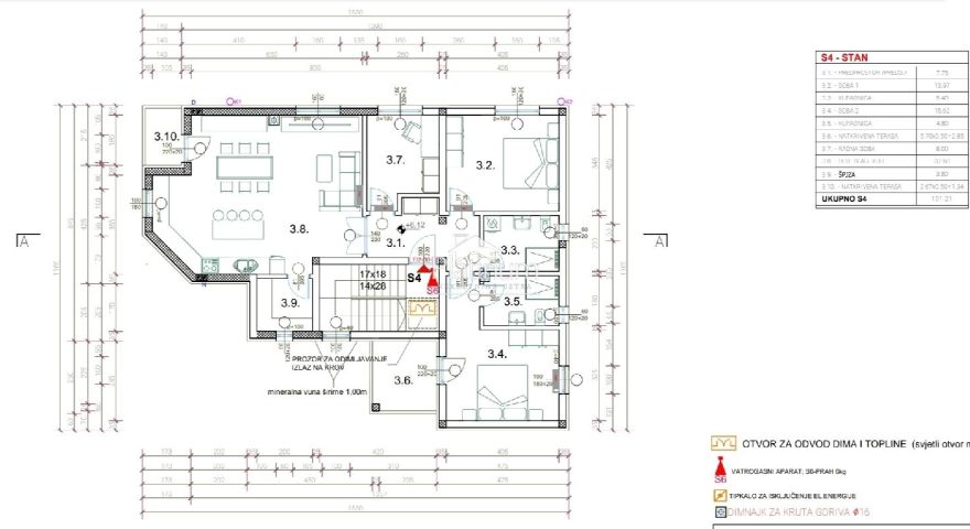 PULA VALDEBEK ATTICO 122m2 3 CAMERE DA LETTO 2 BAGNI PULA VALDEBEK ATTICO 122m2 3 CAMERE DA LETTO 2 BAGNI
