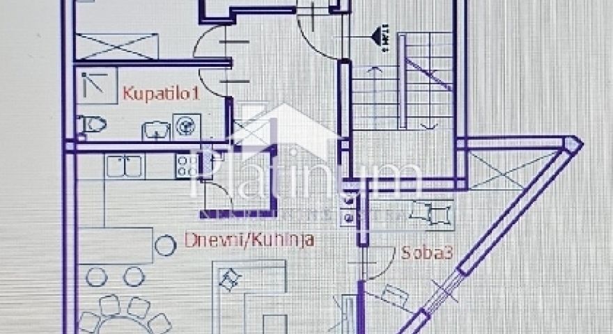 Istra, Pula, stanovanje v prvem nadstropju s tremi spalnicami Istra, Pula, stanovanje v prvem nadstropju s tremi spalnicami