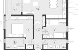 Istra, općina Fažana,komforni stan s dvije spavaće sobe