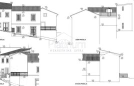 Istra,Vrsar kuća s velikim potencijalom i pogledom na more