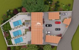 Villa in pietra in costruzione