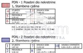 Stinica, etažirani apartman s parkirnim mjestom 