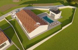 Istria, Kršan, extraordinary single-family house with pool