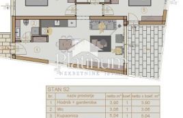 Istra, Ližnjan, moderni dvosobni apartman na katu